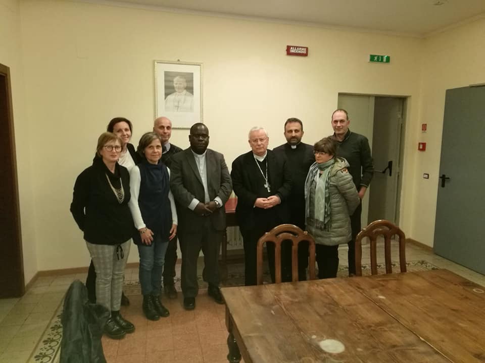 Lunedi 4 marzo: Mons. Tambala con il Cardinal Bassetti e il  Consiglio Amici del Malawi